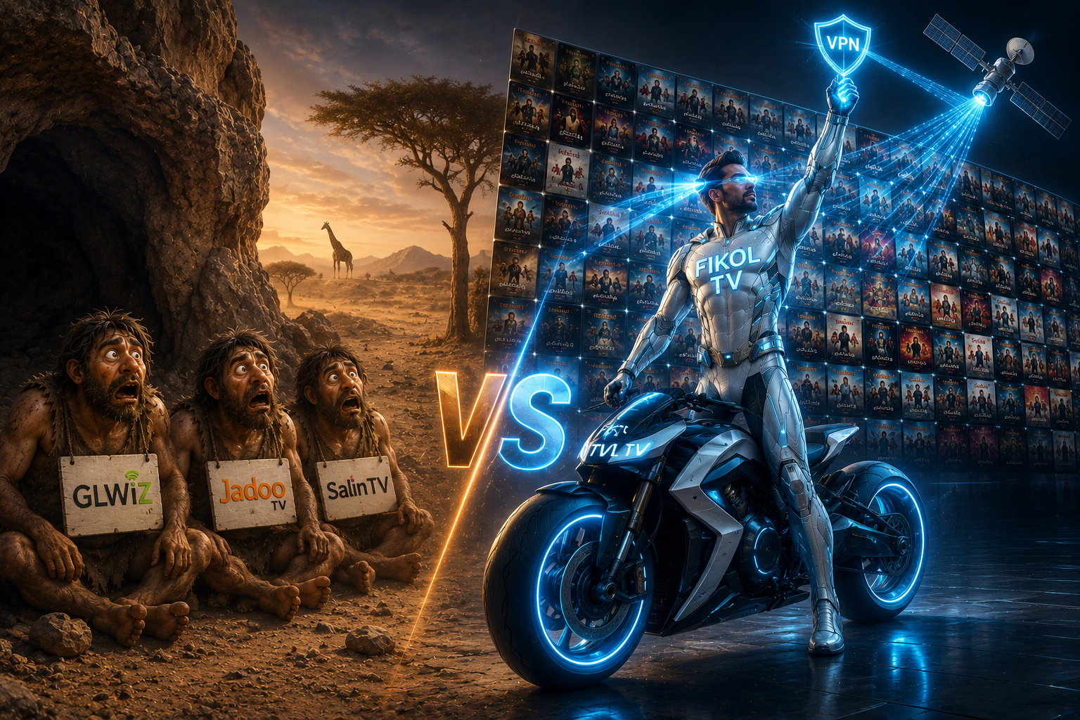 جایگزین GLWiZ، Jadoo TV و Salin TV - مقایسه با Fikol TV